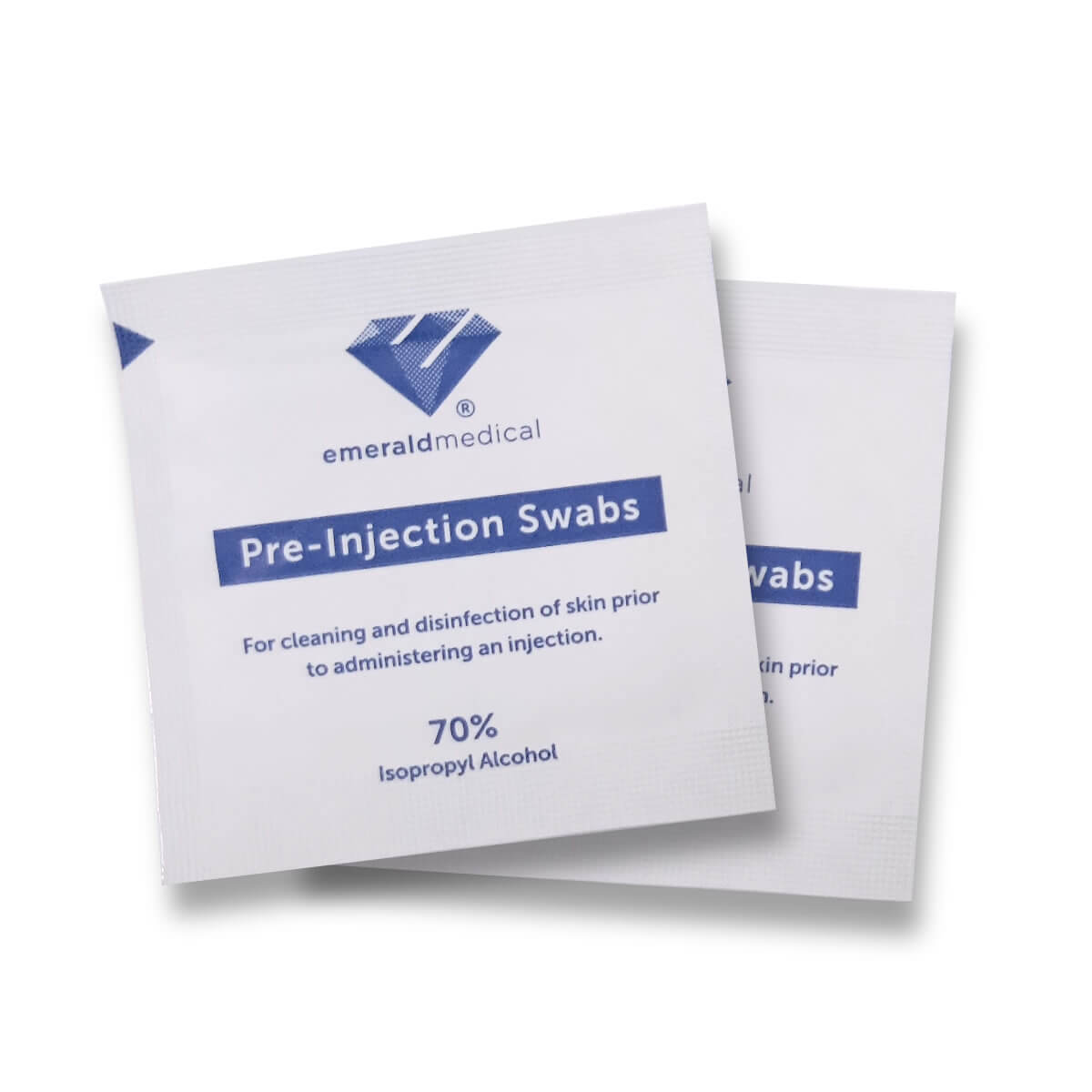 Pre-Injection Swabs. Single sachet.